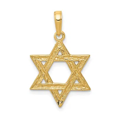 Diamond2deal 14k Yellow Gold Star Of David Pendant
