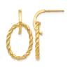 Diamond2deal 14k Yellow Gold Twisted Drop Dangle Earrings In Gold