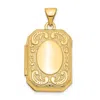 Diamond2deal 14k Yellow Gold Yellow Gold Fancy Rectangle Locket Pendant In Yellow