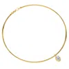 Diamond2deal 14k Yellow Gold 1 Ct Pear Cut Lab Grown Diamond Pendant Necklace 18" Vvs-vs In Brown