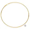 Diamond2deal 18k Vermeil Plated Silver 2 Ct Radiant Cut Lab Grown Diamond Pendant Necklace 18" Vvs-v In Yellow