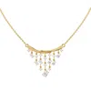 Diamond2deal 18k Vermeil Plated Silver 2.6 Ct Round Oval Cut Lab Grown Diamond Pendant Necklace 18"  In Yellow