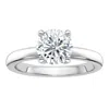 Diamond2deal 3 Ct Round Lab Grown Diamond Solitaire Engagement Ring 14k Yellow Gold