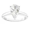 Diamond2deal 3 Ct Pear Shape Lab Grown Diamond Solitaire Engagement Ring 14k Yellow Gold