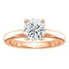Diamond2deal 4 Ct Round Lab Grown Diamond Solitaire Engagement Ring 14k White Gold