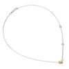 Diamond2deal 925 Sterling Silver 1.70 Ct Pear Cut White & Yellow Lab Grown Diamond Pendant Necklace 18" Vvs Vs In White