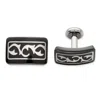 Diamond2deal Black Ti & Sterling Silver Polished Thorn Cufflinks