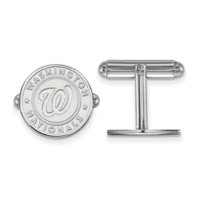 Diamond2deal Ss/rh-p Major League Baseball Washington Nationals Cuff Links In White