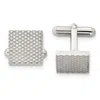 Diamond2deal Stainless Steel Polished And Textured Cufflinks