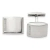 Diamond2deal Stainless Steel Polished Cubic Zirconia Cufflinks