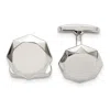 Diamond2deal Stainless Steel Polished Geometric Cuff Links