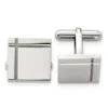 Diamond2deal Stainless Steel Polished Square Cufflinks