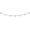 Diamond2deal Sterling Silver 13 Station Cubic Zirconia Necklace 16" With 2 Inch Ext.