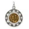 Diamond2deal Sterling Silver And Bronze Antiqued Agrippa Coin Pendant With A Certificate Of Authenticity In Silver