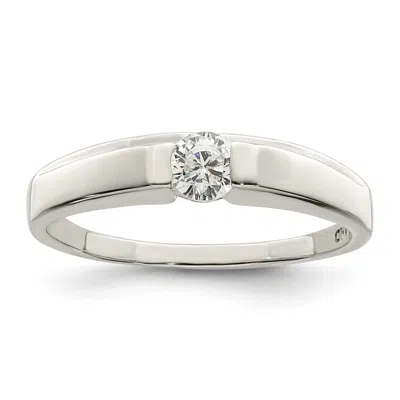 Diamond2deal Sterling Silver Cubic Zirconia Ring