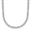 Diamond2deal Sterling Silver Cubic Zirconia Tennis Necklace 18"