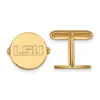 Diamond2deal Sterling Silver Gold-plated Louisiana State University L-s-u Cuff Links