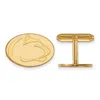 Diamond2deal Sterling Silver Gold-plated Penn State University Lion Cuff Links