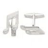 Diamond2deal Sterling Silver Music Note Cuff Links