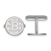 Diamond2deal Sterling Silver Rhodium-plated Boston Bruins Cuff Links