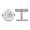 Diamond2deal Sterling Silver Rhodium-plated Chicago Blackhawks Cuff Links