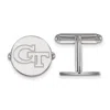 Diamond2deal Sterling Silver Rhodium-plated Georgia Institute Of Technology G-t Cuff Links