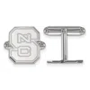 Diamond2deal Sterling Silver Rhodium-plated North Carolina State University N-c-s Cuff Links