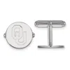 Diamond2deal Sterling Silver Rhodium-plated Oklahoma O-u Cuff Links
