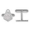 Diamond2deal Sterling Silver Rhodium-plated Purdue University Boilermakers Train Logo Cuff Links