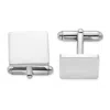 Diamond2deal Sterling Silver Rhodium Plated Square Cuff Links