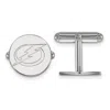 Diamond2deal Sterling Silver Rhodium-plated Tampa Bay Lightning Cuff Links