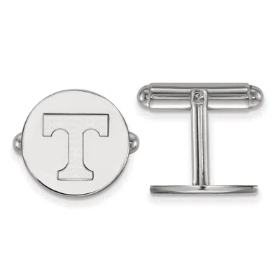 Diamond2deal Sterling Silver Rhodium-plated Tennessee Letter T Cuff Links In White