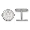 Diamond2deal Sterling Silver Rhodium-plated Virginia Tech Crest Cuff Links