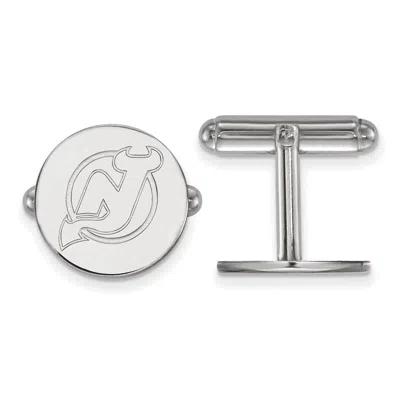 Diamond2deal Sterling Silver Rhodium-plated Fancy Cuff Links