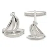 Diamond2deal Sterling Silver Sail Boat Cuff Links
