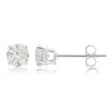Diamondmuse 1/2 Carat Round Natural Diamond Stud Earrings In 14k White Gold In White