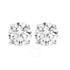 Diamondmuse Diamond Muse 0.20 Cttw 10kt White Gold Round Solitaire Diamond Stud Earrings For Women In White
