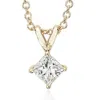 Diamondmuse Diamond Muse 0.33 Cttw 14kt Yellow Gold Double Bale Diamond Pendant Necklace For Women In Yellow