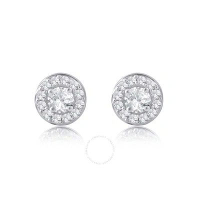 Diamondmuse Diamond Muse 0.50 Cttw 10kt White Gold Round Cut Diamond Stud Earrings For Women