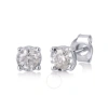 DIAMONDMUSE DIAMOND MUSE 0.50 CTTW 10KT WHITE GOLD ROUND CUT DIAMOND STUD EARRINGS FOR WOMEN