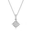 DIAMONDMUSE DIAMOND MUSE 0.50 CTTW 18KT WHITE GOLD DIAMOND PENDANT NECKLACE FOR WOMEN