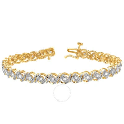 Diamondmuse Diamond Muse 0.50 Cttw Yellow Gold Over Sterling Silver Diamond Fashion Bracelet