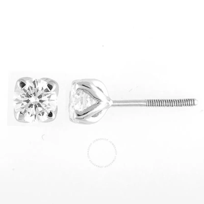 Diamondmuse Diamond Muse 0.75 Cttw 14kt White Gold Round Cut Diamond Stud Earrings For Women