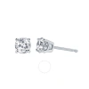 DIAMONDMUSE DIAMOND MUSE 0.75 CTTW 14KT WHITE GOLD ROUND CUT DIAMOND STUD EARRINGS FOR WOMEN