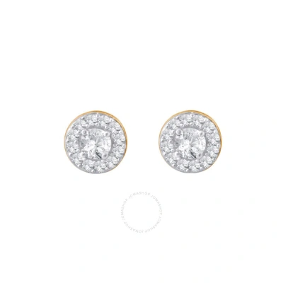 Diamondmuse Diamond Muse 1.00 Cttw 10kt Rose Gold Round Cut Diamond Stud Earrings For Women In White