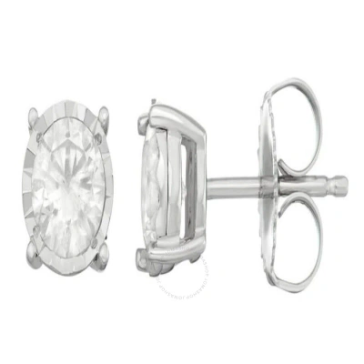 Diamondmuse Diamond Muse 1.00 Cttw 10kt White Gold Round Cut Diamond Stud Earrings For Women