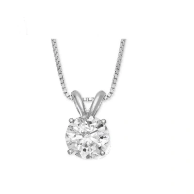 Diamondmuse Diamond Muse 1.00 Cttw 14kt White Gold Diamond Pendant Necklace For Women