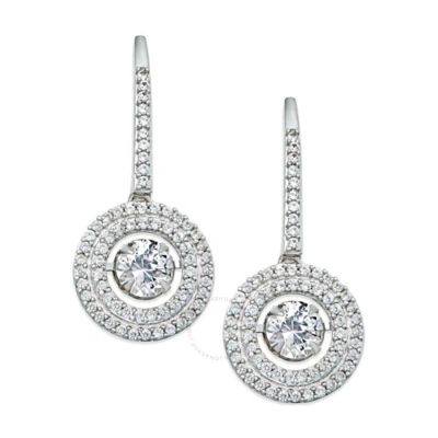 Diamondmuse Diamond Muse 1.71 Cttw 14kt White Gold Diamond Earrings For Women In Gray