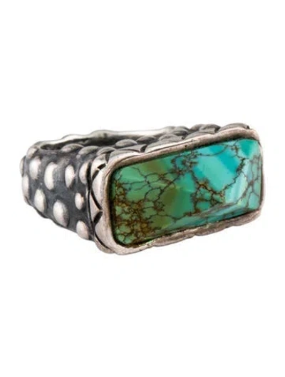 Pre-owned Dian Malouf Turquoise Cocktail Ring In Multi