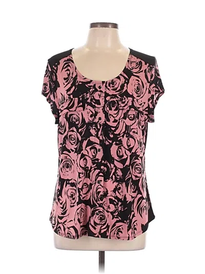 Pre-owned Diana Belle Short Sleeve Blouse In Pink
